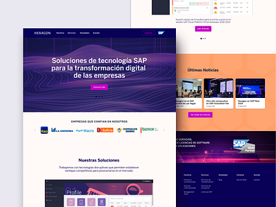 Landing Page - Services design development innovation landing page landing page ui landingpage minimalist photography purple type design vector web website concept website design whitespace