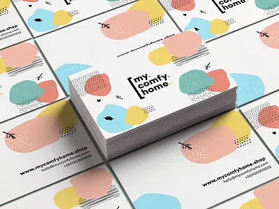 my comfy home brand branding design flat illustration illustrator lettering logo type typography vector