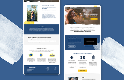 Non-profit landing page re-design charity clean design design system landing page minimal non profit non profit nonprofit redesign redesign concept ui ux volunteer