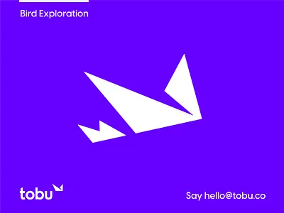Tobu Bird Exploration abstract animal bird bird logo branding flat icon illustration logo symbol