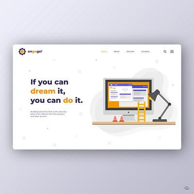 Engage website brand branding design engage icon illustration logo typography ui ux vector web website