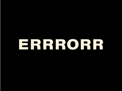 Letterr Overrload dark error fixed typo typogaphy