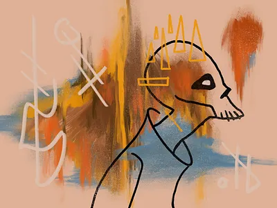 Head Bones 9 illustration procreate skulls