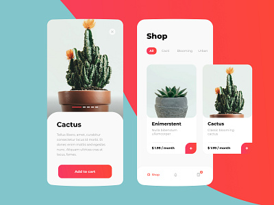 Plant app app app design design ios ios app mobile plant ui ux