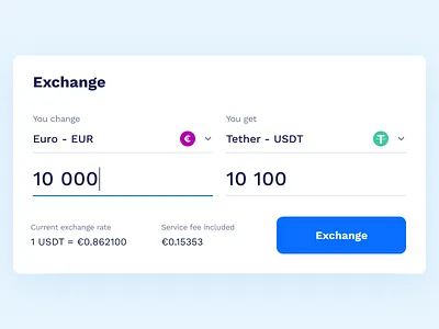 Exchange bank banking crypto cryptocurrency exchange finance transfer ui uiux web website