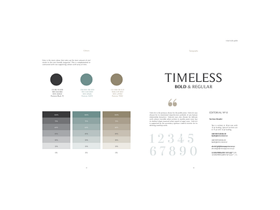 WHoLE Style Guide colours identity layout design publication design style guide typography