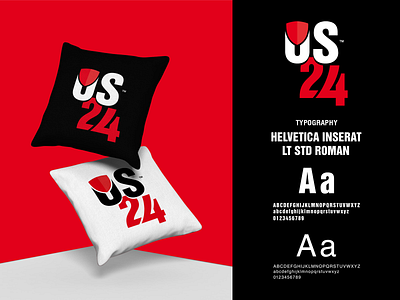 US 24 Logo art battik black brand identity branding branding design colors corporate corporate branding corporate identity design idea illustration logo logodesign love red simple vector