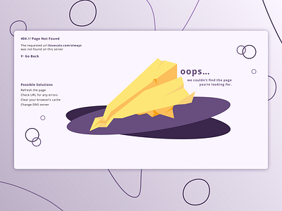 [Daily UI] 008 - 404 Page 404 404 error 404 error page 404 page dailyui dailyui008 design illustration webpagedesign website design