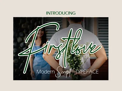 Firstlove Script typography