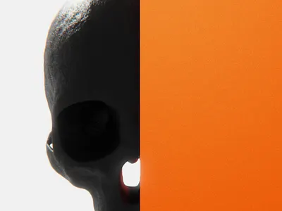 Creep 3d 3d art 3d artist 3drender 3drendering blender blender 3d blender3d blender3dart halloween orange render rendered rendering renders skull skull art skulls