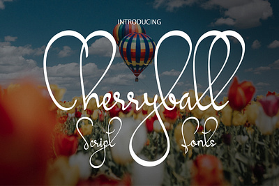 Cherryball Font handwritten typography