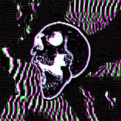 Abstract Glitch Skull abstract abstract design abstraction ascii ascii art glitch glitch art glitchart modern pixel pixel art pixelart trippy