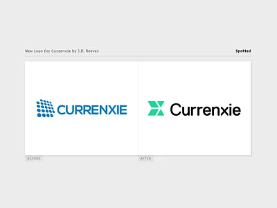 Currenxie Logo Spotted brand branding design identity logo