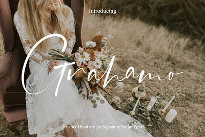Grahamo Luxury Signature Script Font Free Demo calligraphy font free font hand drawn hand lettering handwritten handwritten font script fonts signature fonts typography