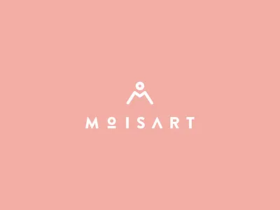 moisart brand branding color logo logotype m logo marca nude rose rose gold