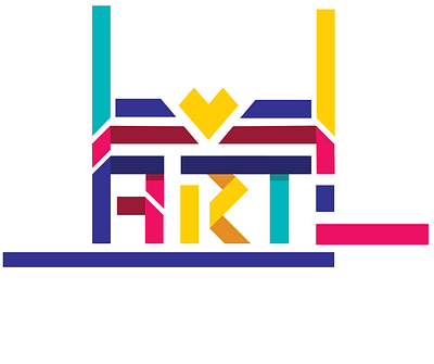 Art is ♡ branding typography vector