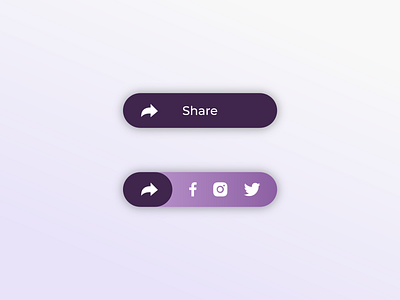 Social Share Button button dailyui dailyui 010 share socialmedia socialnetwork socialshare