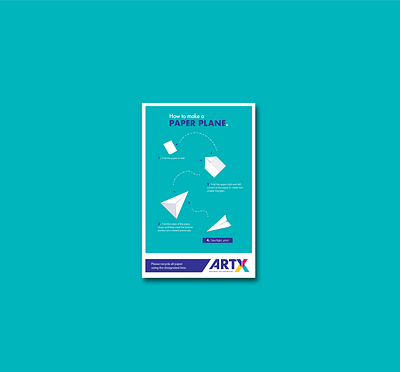 "How to" Poster Series - Paper Plane branding orogami vector