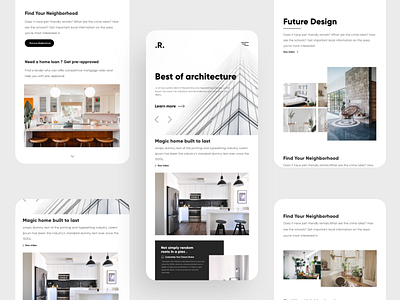 Responsive app app design application landing page realestate responsive uidesign uxdesign website design