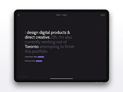 New Temporary Portfolio clean design minimal portfolio