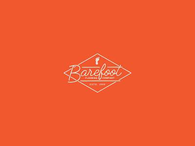 Barefoot Flooring Company barefoot branding flooring flooring company logo