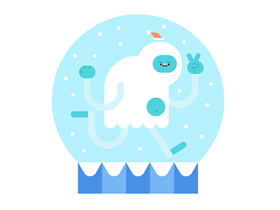 crimbo yeti christmas crimbo festive snowglobe snowman yeti
