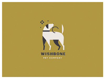 Wishbone | Branding Concept bone branding dog dog logo geometric lynx pet vet wish