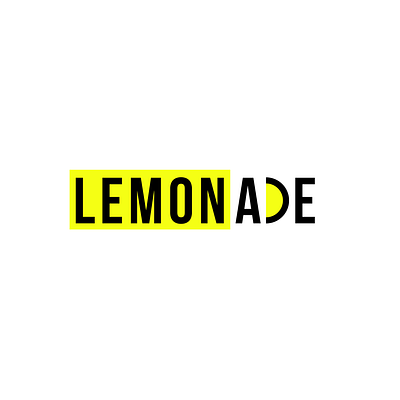 Lemonade Stand Flat Modern design flat logo minimal typography vector