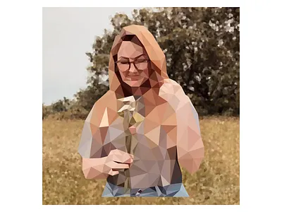 DYLAN GEOMETRIC PORTRAIT design flat illustration vector