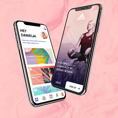 Adidas Women App adidas adidas app app design concept design design app ui uidesign user interface ux women