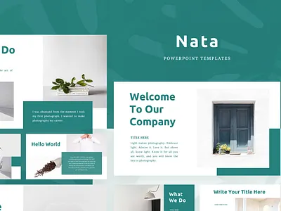 NATA Powerpoint Template creative deck elegant fashion google slide keynote model nata pitch powerpoint ppt pptx presentation presentation layout product shirt simple slide template tosca
