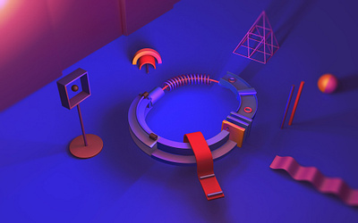 Typo - Q 3d art c4d cgi creative digital illustration inspiration minimalism typography