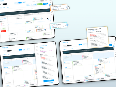 Lesson booking calendar booking app booking calendar school erp school management school management app students management teacher app time management timetable