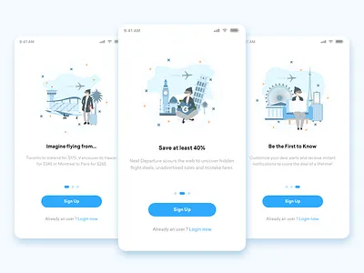 Travel Onboarding screen design illustration onboarding screen onboarding ui ui uidesign