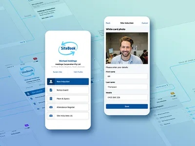 SiteBook iOS App app design interface design ios user flows ux