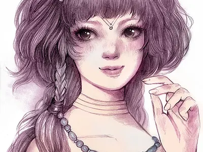 Ellyrnqua Cat Girl anime cat fantasy art freehand drawing illustration manga mangaart pencil art pencil drawing semi realism