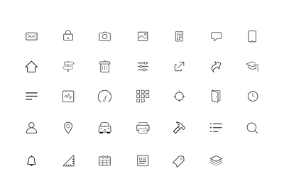 Icon Exploration icons illustration