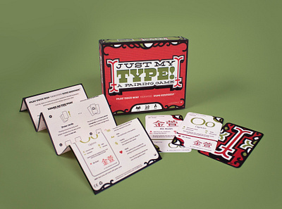 Just My Type board game card game