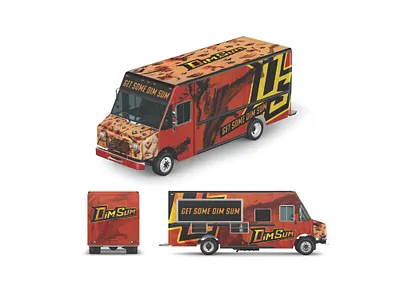 Food Truck: DimSum branding brandingidentity chinese chinese food design dim sum film food truck illustration karate kungfu logo martial arts sports design student work taekwondo typogaphy typography