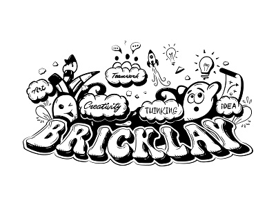 Bricklay Doodle Art artwork brush cart characterdesign communication creativity decorative doodle art drawing graphic design hand draw idea ideas launch strategy team teamwork thinking wallpapers