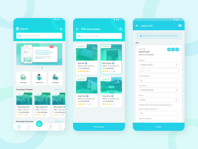 Print Flow - Goprint design file file setting home homepage marketplace online printing print setting ui ux