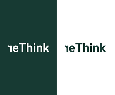 re think branding design letters logo logotype simple type