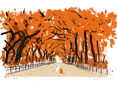 Autumn illustration sketch