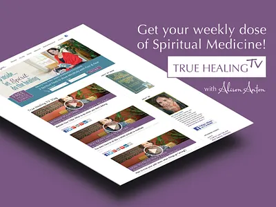 Promo for a healing video series colors promotional design video web design webdesign website website design