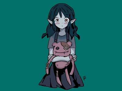 Marceline design fantasy girl illustration studio web