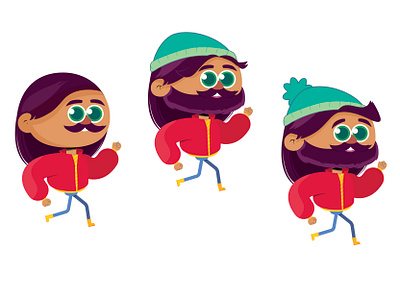 new character in progress adobe illustrator art artist artwork bearded man cartoon character character design colorful concept creative design hipster illustration illustrator vector