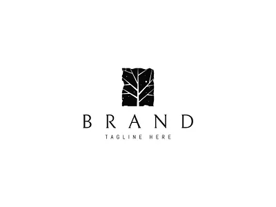 Black Stone Tree brand branding design illustration logo nature tree umuarus vector