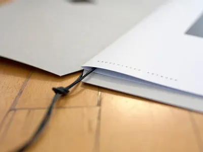 Portfolio Folder for Kauschinger Artwork brand branding design folder paper portfolio portfolio folder print print design visual identity