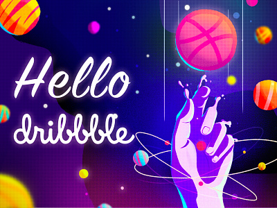 Hello Dribbble！ debuts illustration universe