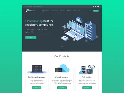 INTERGRID Website branding design cloud cloud app cloud computing cloud storage communication dribbble best shot graphic design hosting hosting template illustration information technology it industry landing page design product design servers ui ux design user experience design user interaction user interface design